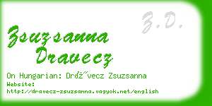 zsuzsanna dravecz business card